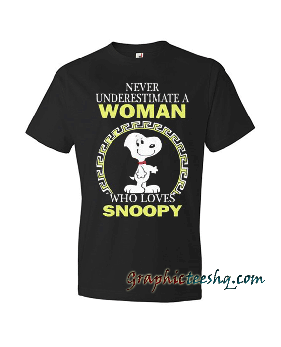 Never Understimare Who Loves Snoopy Black