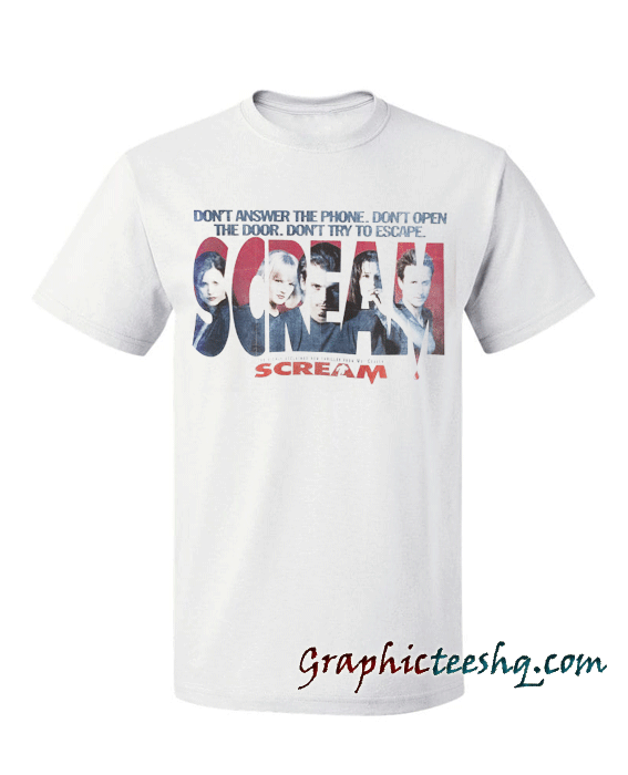 Scream Inspired Tee shirt for adult men and women. It feels soft
