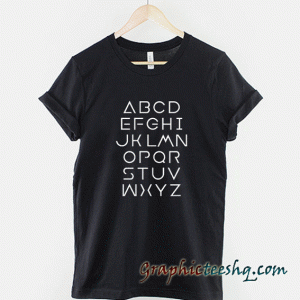 Alphabet ABC Letters tee shirt