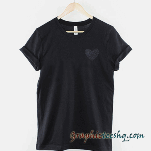 Big Sequin Heart Patch tee shirt