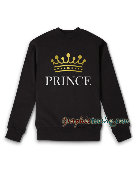 Prince Crown Toddler Kids Crewneck Sweatshirt