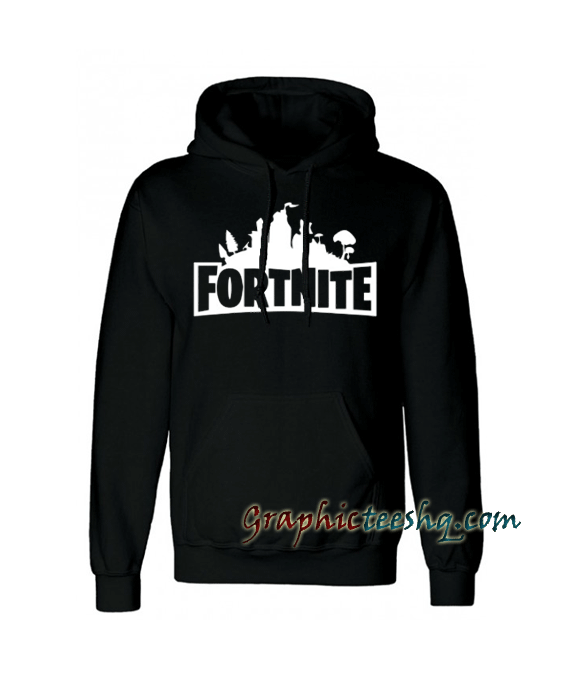 Fortnite Art Title Black Hoodie