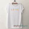 Love Pattern tee shirt