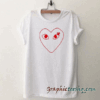 comme des garcons play tee shirt