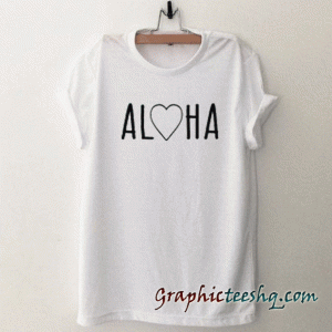 Aloha Font tee shirt