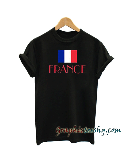 French France Paris Flag tee shirt