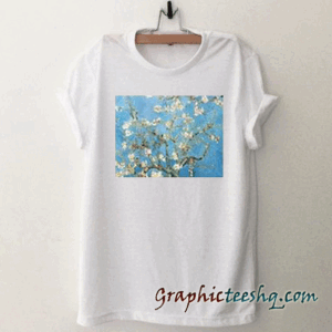 Van Gogh Almond Blossoms Tree tee shirt