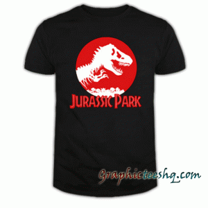 Jurassic Park Red Logo tee shirt