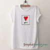 Rose Heart Unisex adult tee shirt