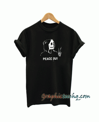 Peace Out tee shirt for adult men and women.It feels soft and lightweight.