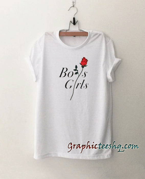 Boys Girls Rose tee shirt