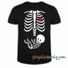 Skeleton maternity Halloween tee shirt