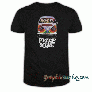 Snoopy Hippie-Peace And Love tee shirt