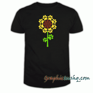 Sunflower Dog Paw tee shirt