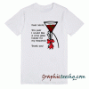 Funny Wine Letter To Santa tee shirt