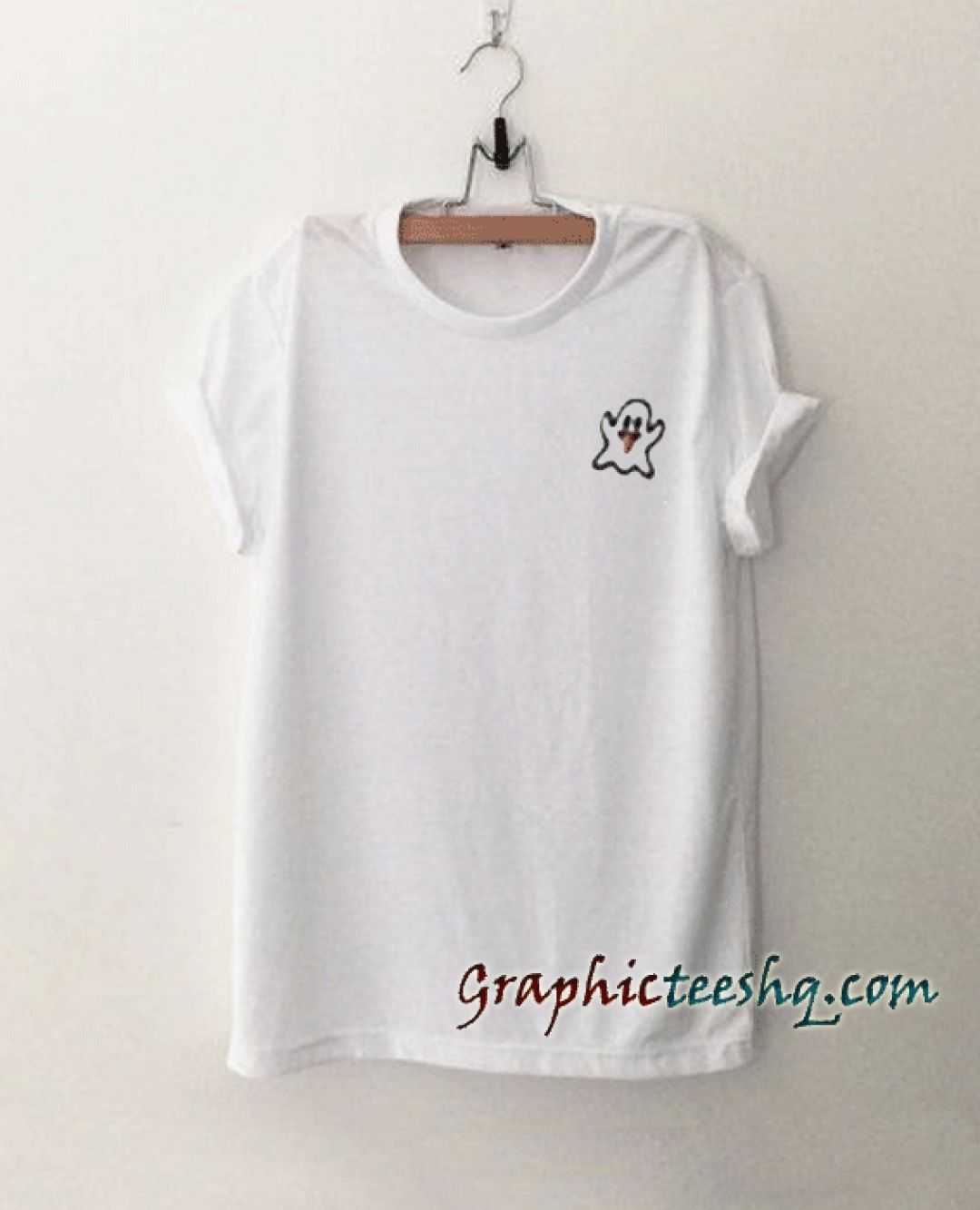 Funny little ghost tee shirt for adult men and women. It feels soft