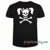 Skull Crossbones Pigtails Women's tee shirt