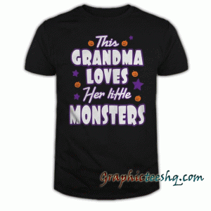 This Grandma Loves Her Little Monsters Halloween tee shirt