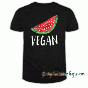 Watermelon vegan graphic tee shirt