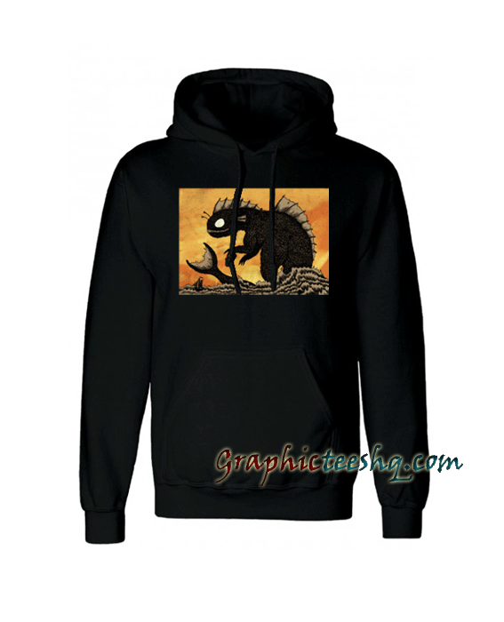 Sea Monster & Boat Hoodie is best Cheap Graphic Tee Shirts