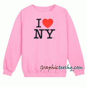 I Love NY Pink Sweatshirt