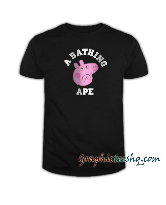 A Bathing Ape X-Peppa Pig tee shirt