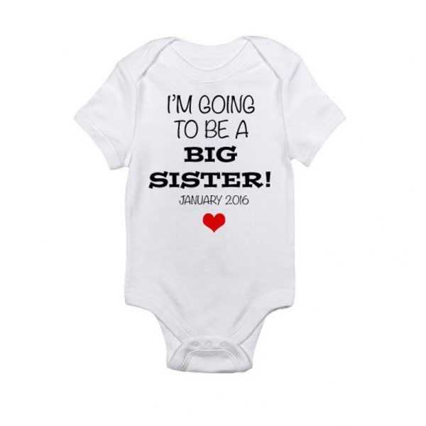Big Sister Big Brother - Pregnancy Announcement Baby Onesie