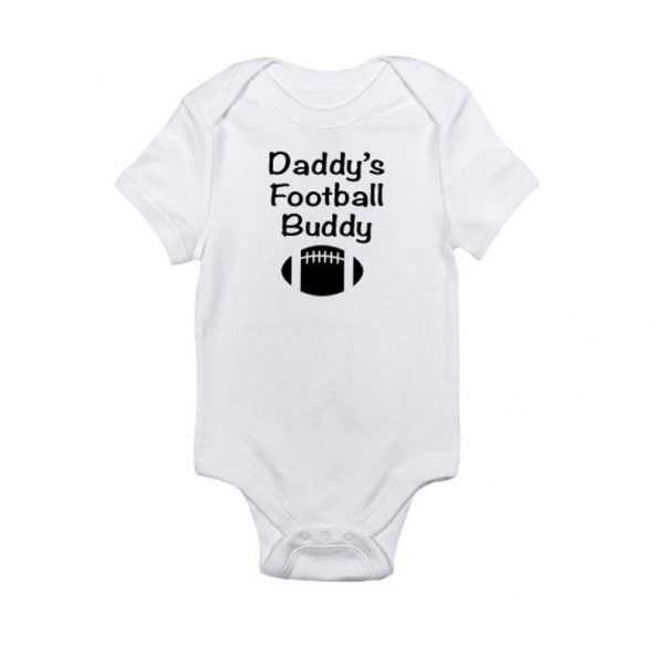 Daddy's Football Buddy Baby Onesie Unique baby onesies