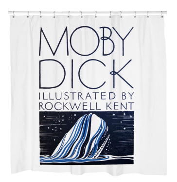 Moby Dick Cover Shower Curtain
