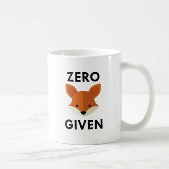 Zero Fox Given Ceramic Mug