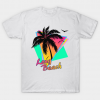 Long Beach Cool 80s Sunset tee shirt
