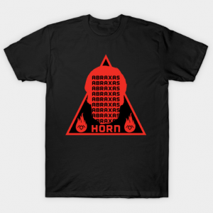 Abraxas Horn Fire Logo tee shirt