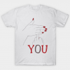 Fuck You Funny Hands Up Covering Middle Finger Memes Typographic tee shirt