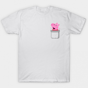 PEPPA! What are you doing in my pocket tee shirt