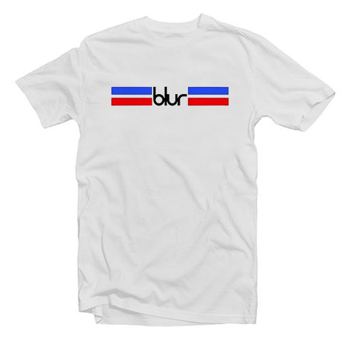 Blur Logo Stripe tee shirt