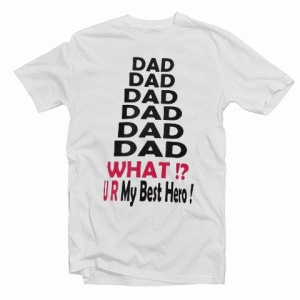 Super hero dad tee shirt