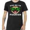 Kiss Me I'm Pugrish Funny Irish tee shirt