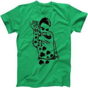 Salt Bay Guy Irish Clovers Funny Meme St. Patrick's Day tee shirt