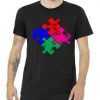Autism Awareness Distressed Puzzle Pieces tee shirt