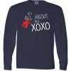 It's All About The XOXO Long Sleeve tee shirt