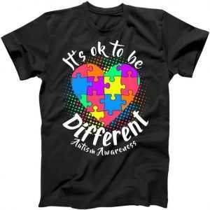 It's Ok To Be Different Autism Awareness tee shirt