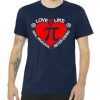 Love Is Like Pi Valentines tee shirt