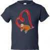 Sloth Valentines Toddler tee shirt