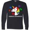 Unicorn Embrace The Differences Autism Long Sleeve tee shirt