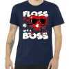 Valentine Floss Like A Boss Heart tee shirt