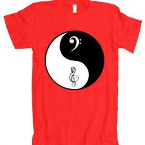 Bass & Treble Yin Yang Signs American Apparel tee shirt