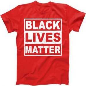 Distressed Black Lives Matter Logo tee shirt