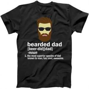 Funny Bearded Dad Definition tee shirt