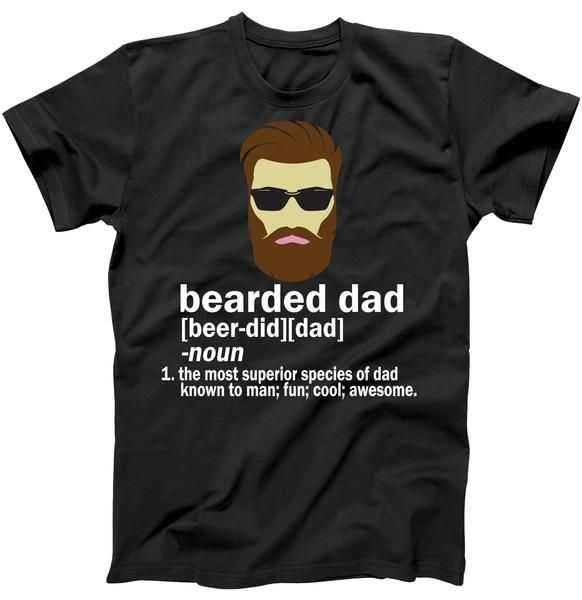 Funny Bearded Dad Definition tee shirt