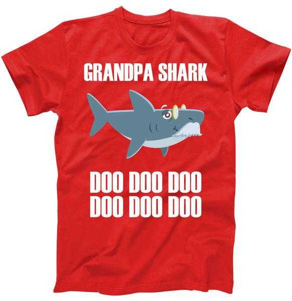 Funny Doo Grandpa Shark tee shirt